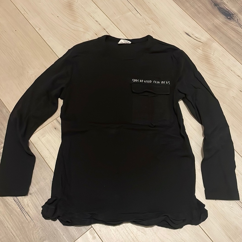 Zara Black Long Sleeve w/detail